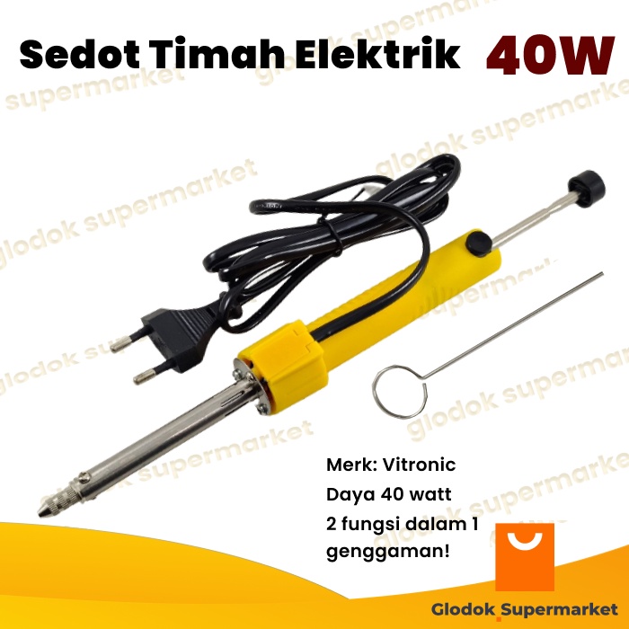 Sedot Timah Elektrik 40 Watt Vitronic Solder Pump 40w