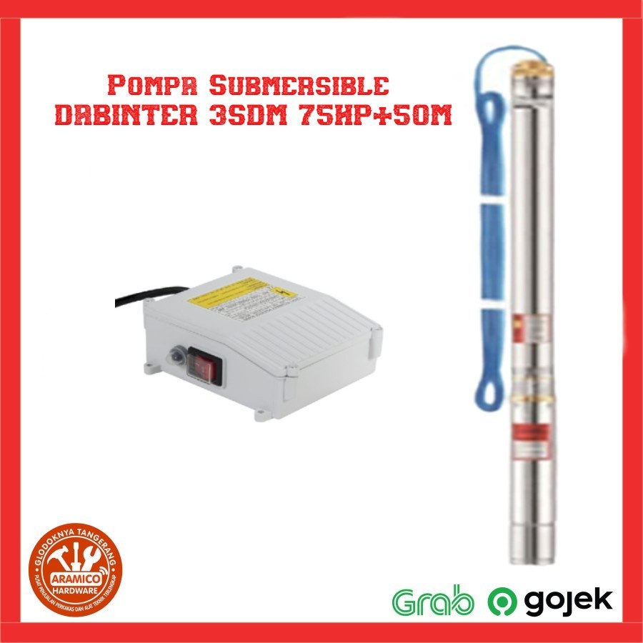 Pompa Submersible / Pompa Satelit DABINTER 3SDM2-16-0.55KW / 0.75HP" 50Meter