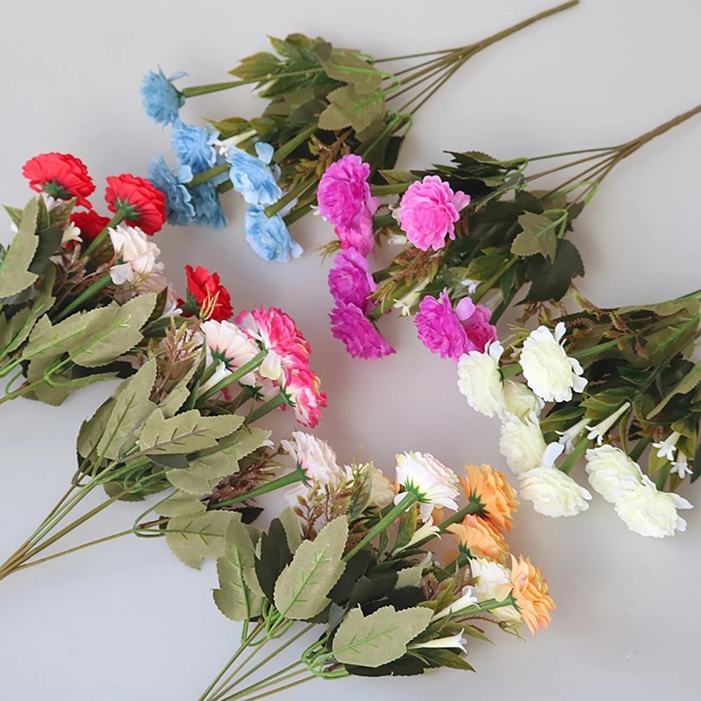 [1 Pcs] Bunga Krisan Latex / Bunga Krisan Artificial / Bunga Krisan Palsu Plastik / Bunga Krisan