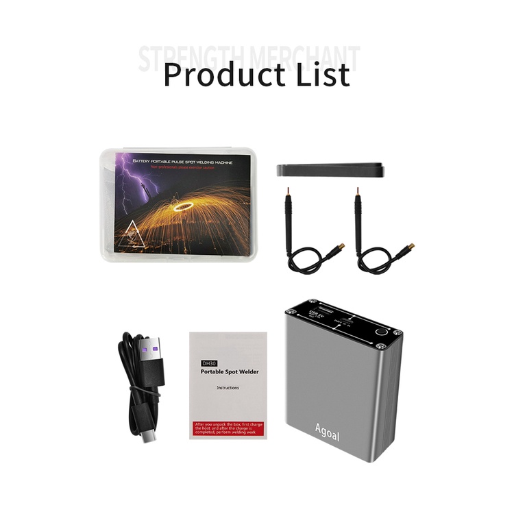 LED18650 Battery Spot Welder Portable Mini Spot Welding Machine Dengan Quick Release Pen Nikel Plate