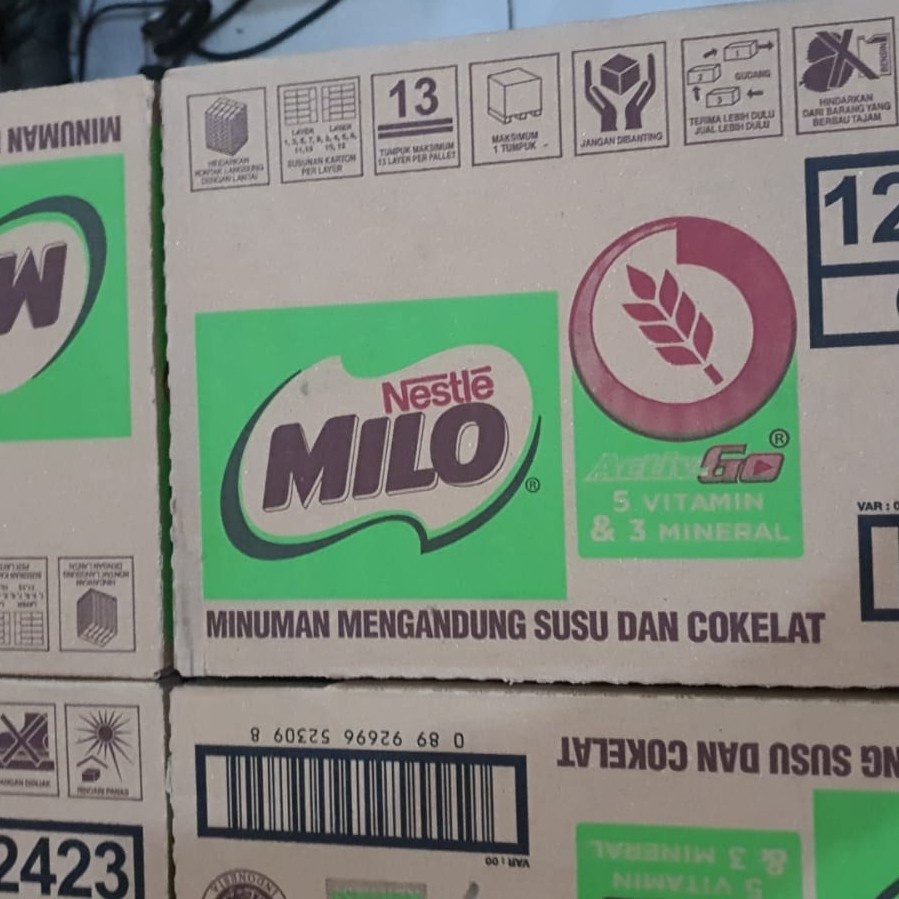 

Susu Milo Kotak Coklat ACTIVE GO UHT - 110 ml (1 dus isi 36 kotak)