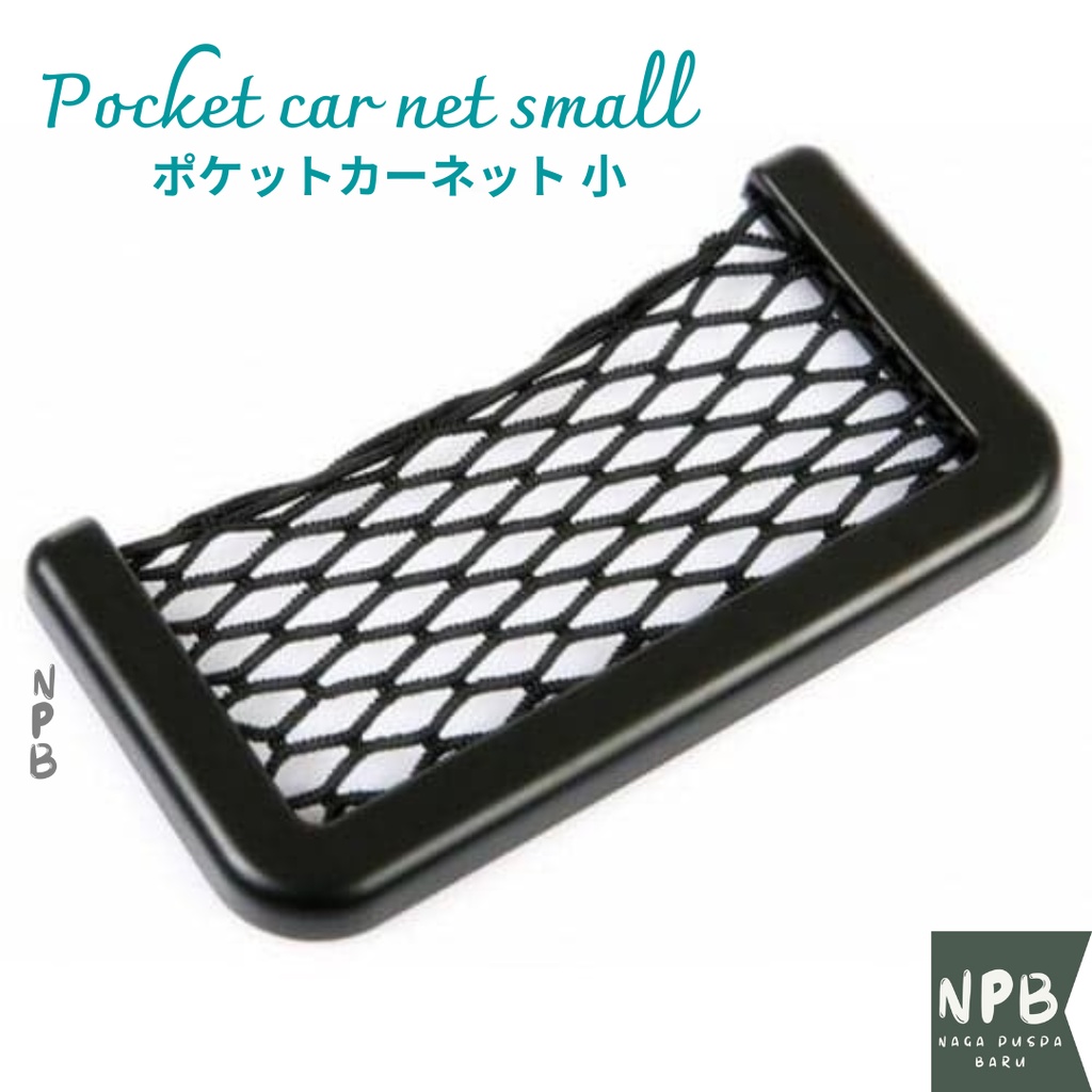 Tempat benda kecil dalam mobil Pocket car net bag