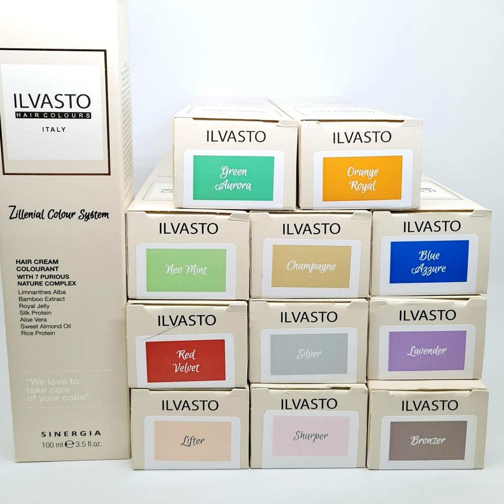 ILVASTO ZILLENIAL COLOUR SYSTEM  ( ZICOS ) 100ML ( HAIR COLOR ) .