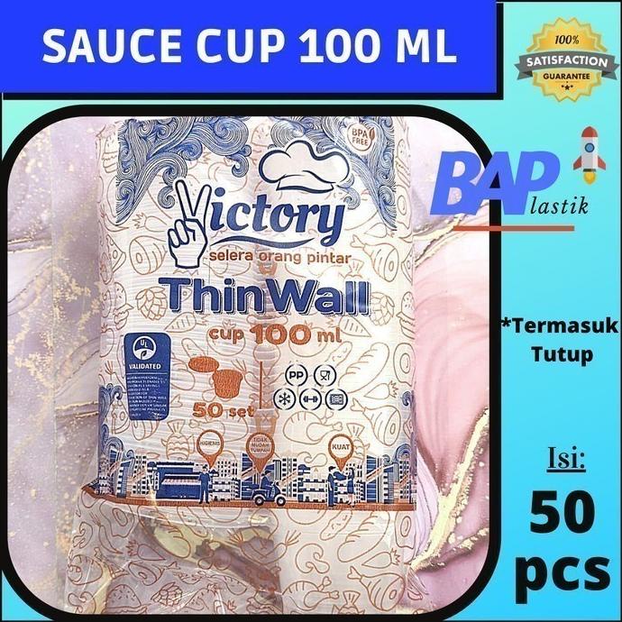 +%+%+%] Sauce Cup 100 ml / Sauce Cup Victory / Tempat Saos