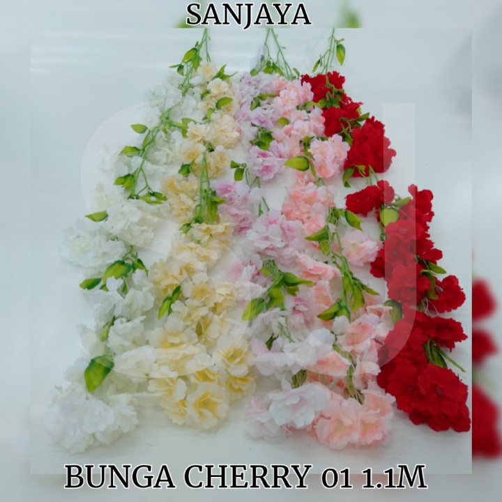 [1 Pcs] Bunga Hias Artificial / Bunga Hias Latex / Bunga Hias Dekorasi / Bunga Hias Palsu Plastik / Bunga Jumbo Panjang