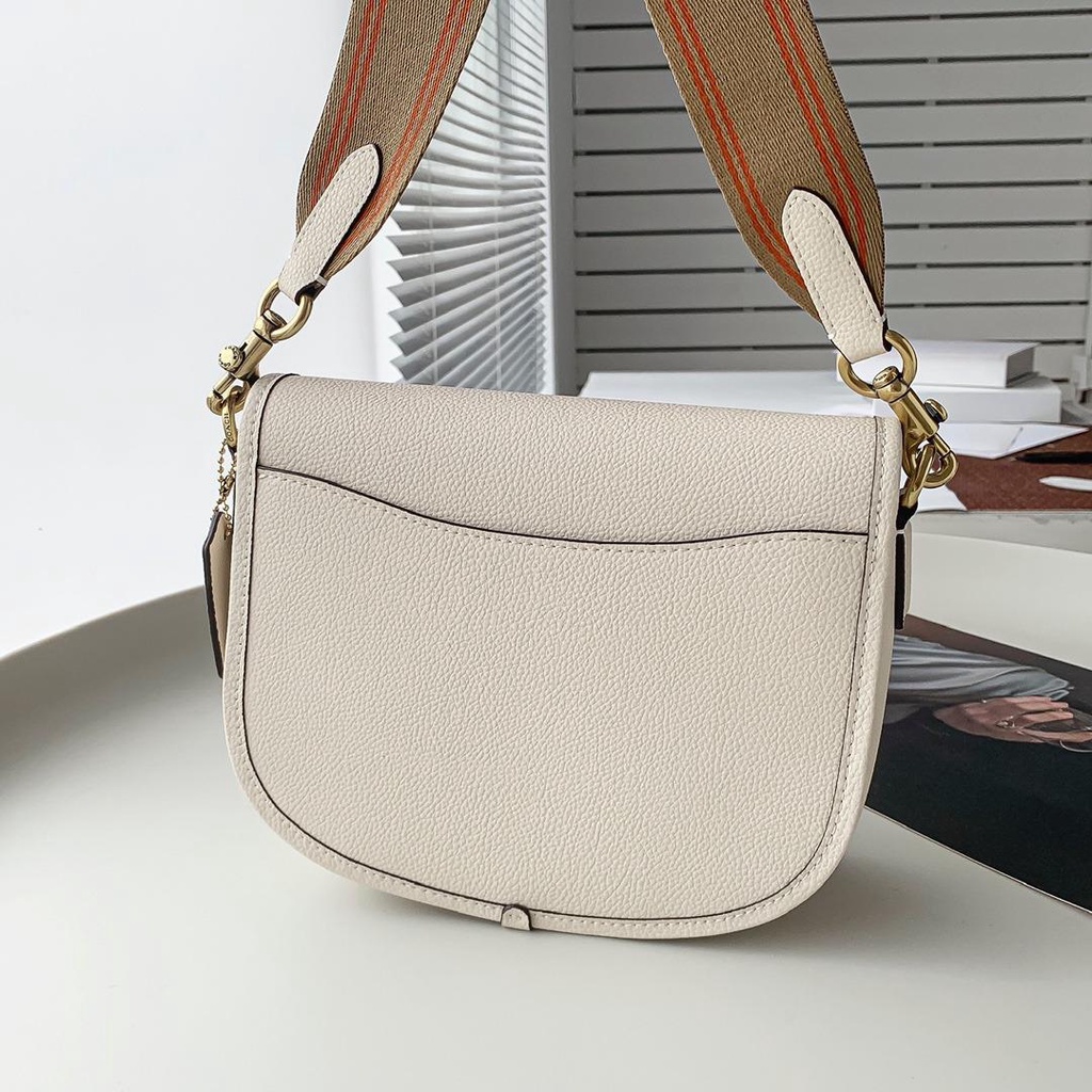 Coach CA093 CA094 CA101 Willow Saddle Bag In Signature Canvas Or Colorblocks Color Shoulder Bag