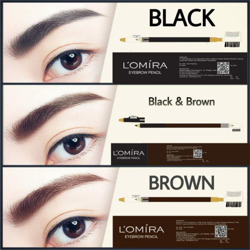 Lomira Eye Brow Pencil - Pensil Alis Lomira [BPOM]