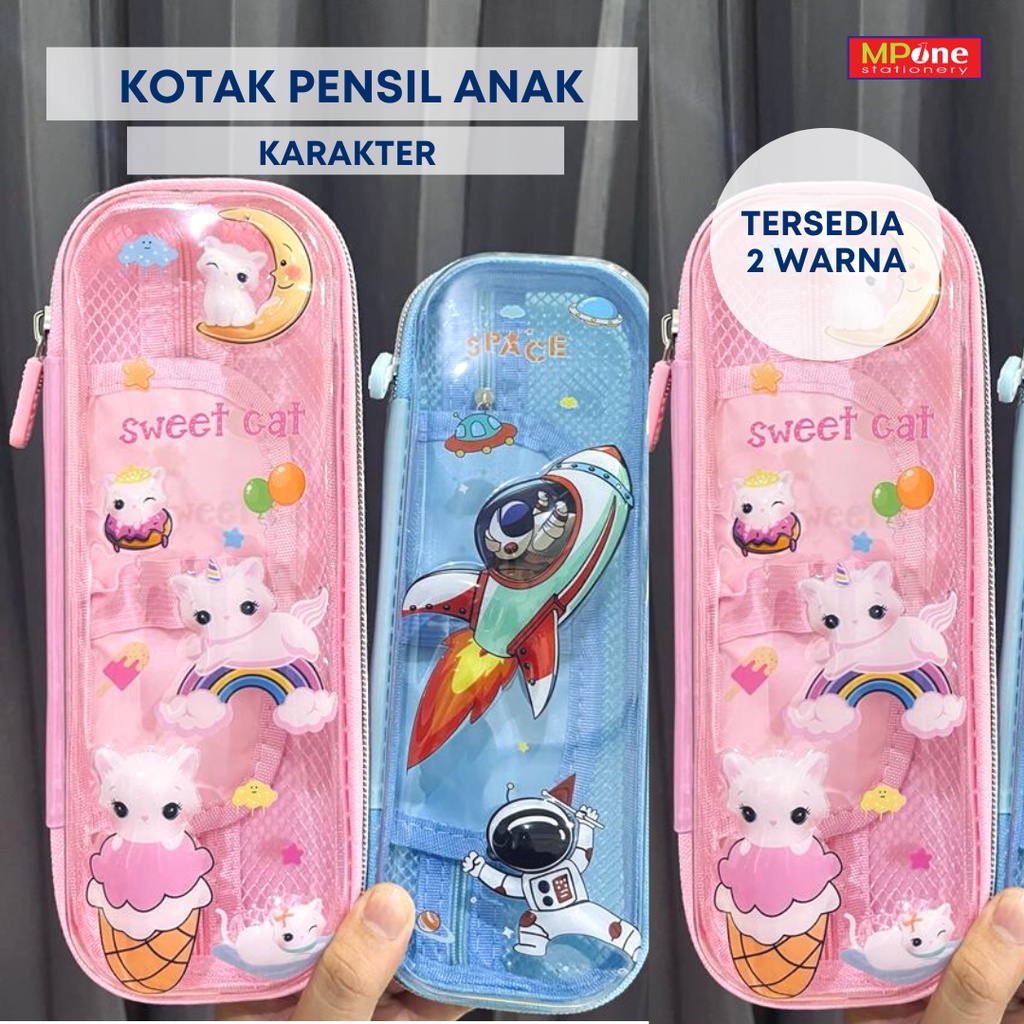 

Kotak Pensil Karakter Timbul / Kotak Pensil 3D / Kotak Pensil Anak Sekolah Gambar