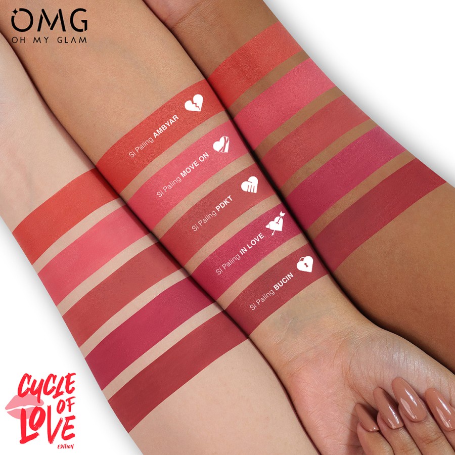 OMG OH MY GLAM MATTE KISS LIP CREAM / LIPCREAM  Socialite Edition / coffee edition