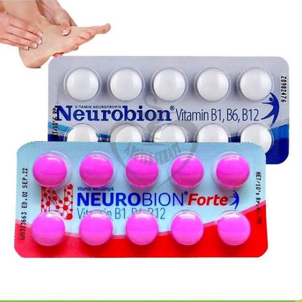 Neurobion Forte/ Vitamin / Daya Tahan Tubuh / Vitamin B / Suplemen Nerobion Merah Biru