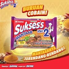 

Mie Goreng Instan Suksess Rasa Rendang isi 2 Murah Grosir Terbaru