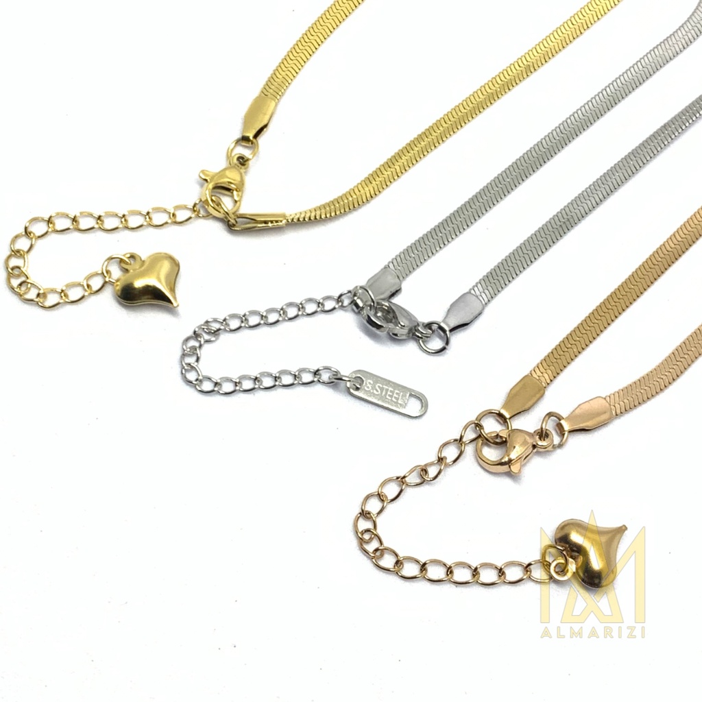 COD - KALUNG TITANIUM TERBARU ANTI KARAT DAN TIDAK LUNTUR WANITA/PRIA