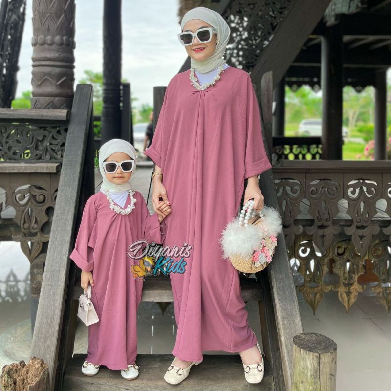 NAJWA KAFTAN- Kaftan ibu dan anak bahan crincle airflow