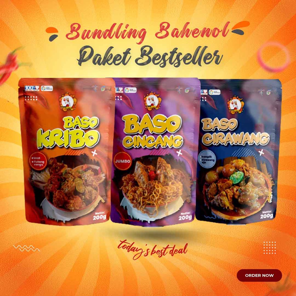 

Baso Aci Best Seller Paket Bundling 3 Pcs