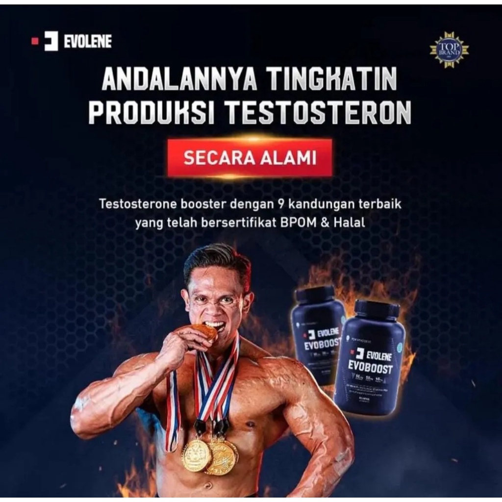 Terlarisss Evolene EVOBOOST Kemasan Hemat Kapsul EVO BOOST Testo Booster From Evo lene ISI 60 - Supl
