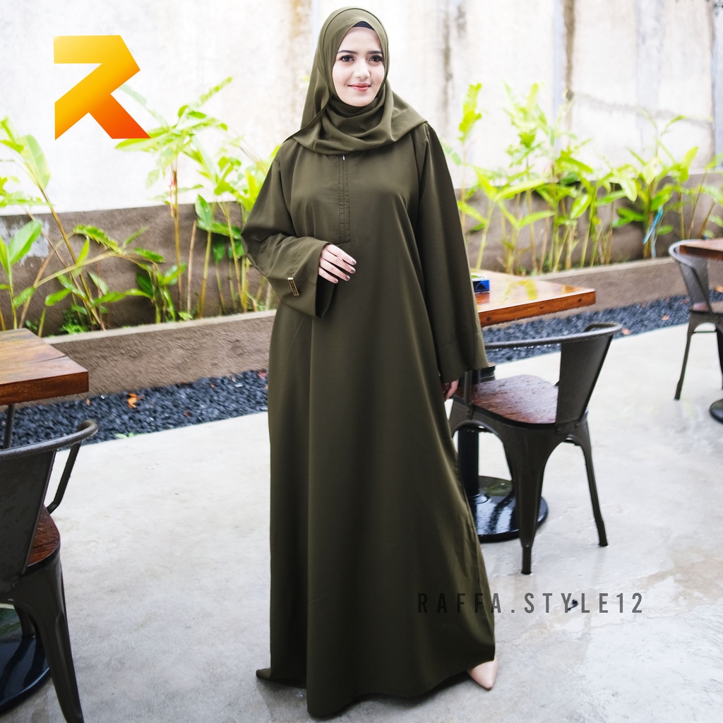 (BISA COD) ABAYA POLOS TURKI OVERSIZE / GAMIS KAJIAN WANITA UKURAN S M L XL XXL