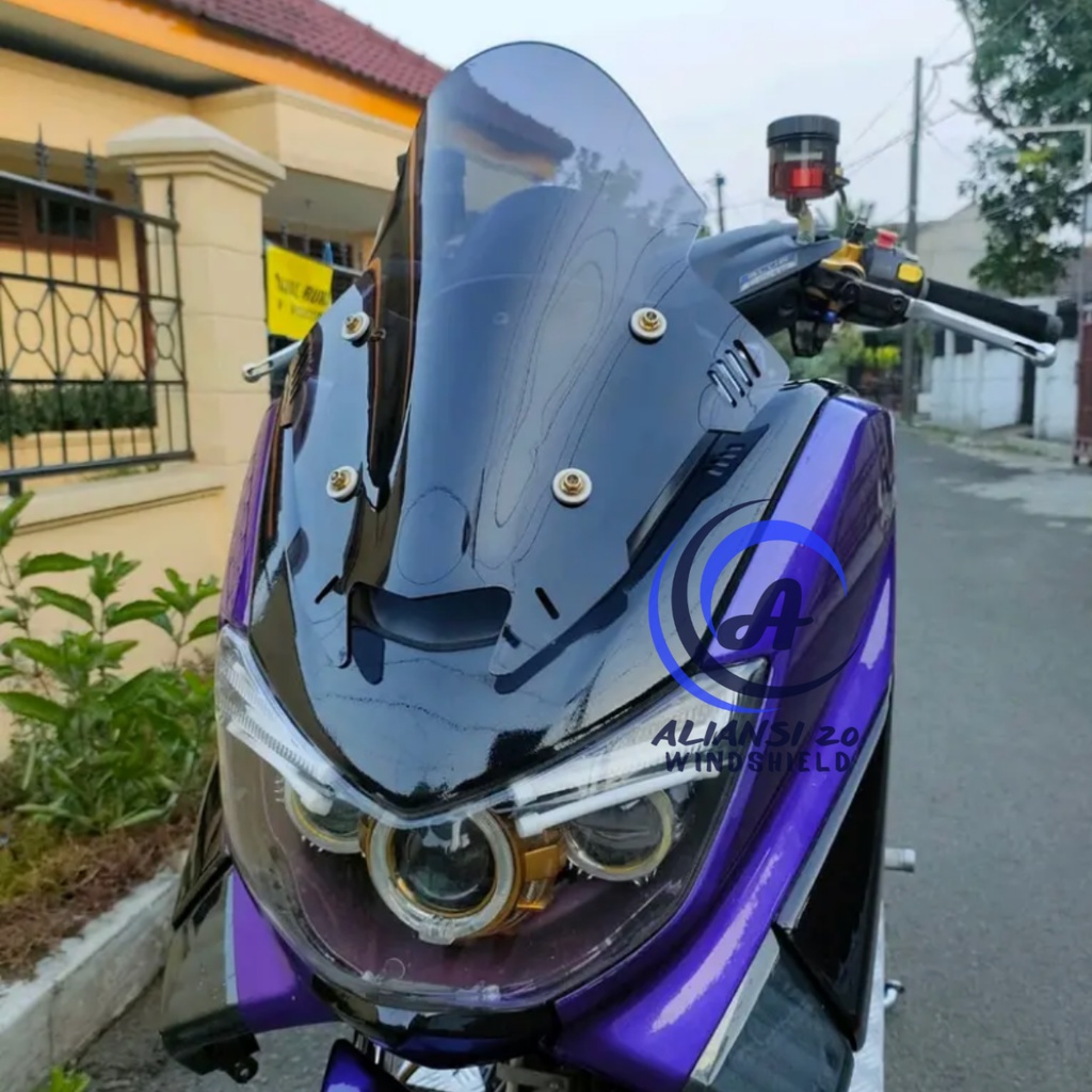 Windshield Nmax New TDR Mini Sirip V3 Visor Nmax Old Model TDR Mini Sirip V3 Tebal