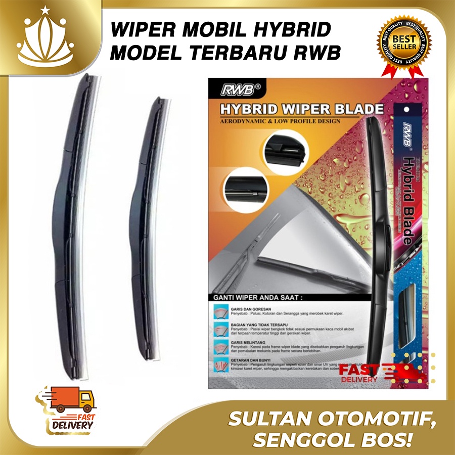 Wiper Mobil RWB Hybrid Blade Premium