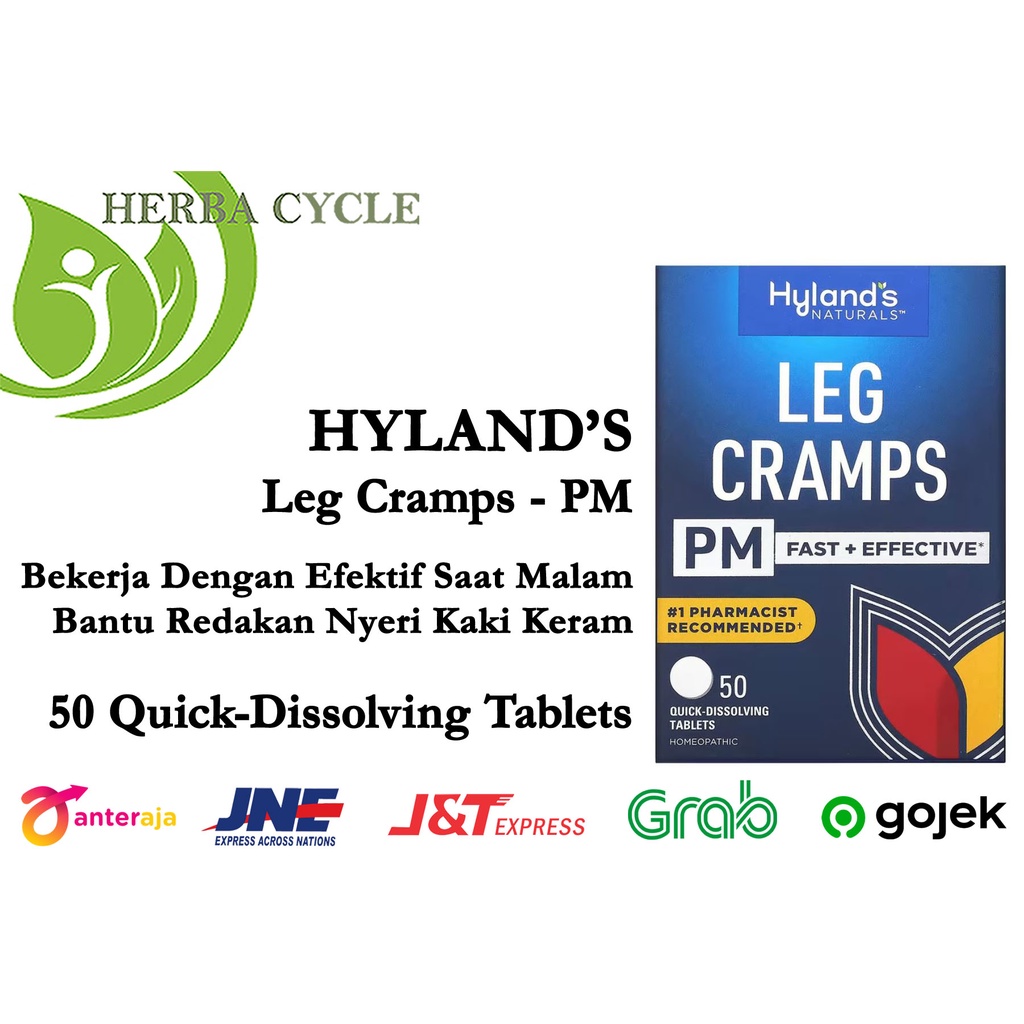 Hylands Leg Cramps PM 50 Tablets Relaksasi Kaki Atasi Otot Sendi Kaki Keram Malam Hari ORI USA