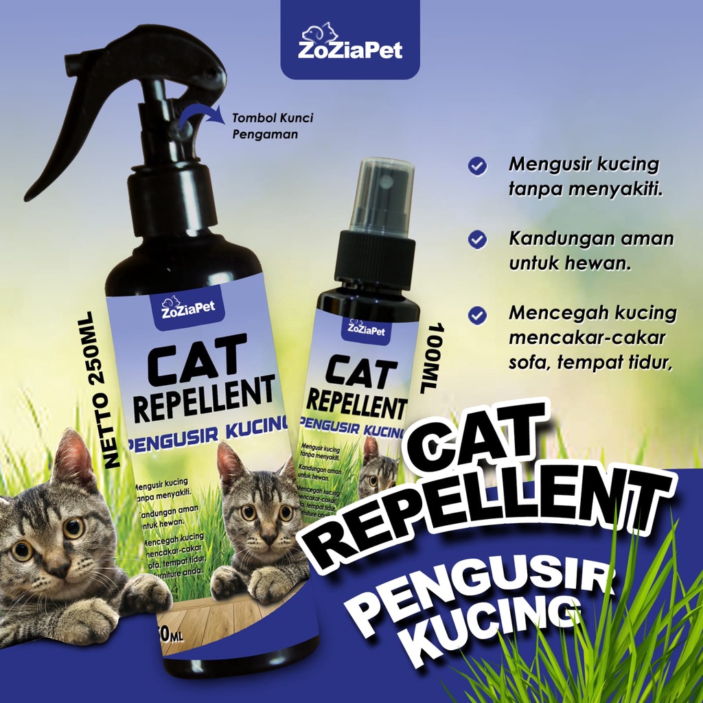 Pengusir Kucing ZOZIAPET CAT REPELLENT 250ML