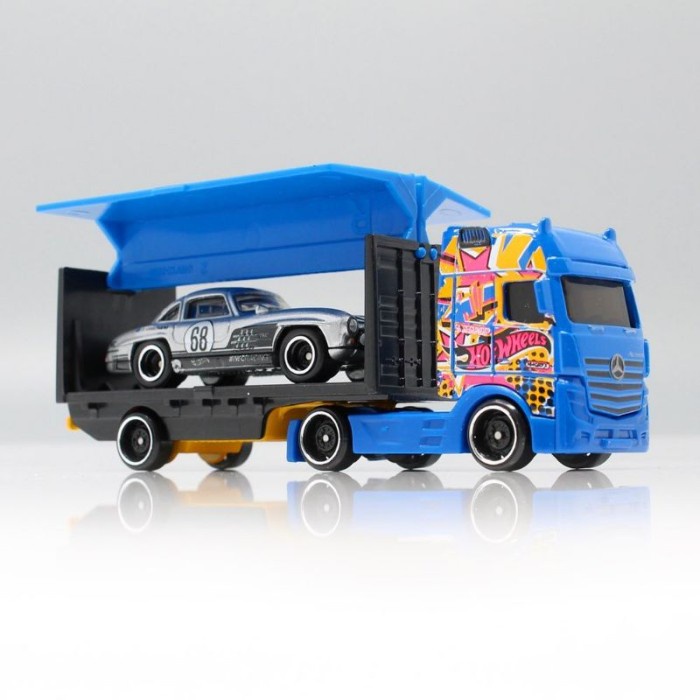 HOT WHEELS TRUCK CONTAINER PENGANGKUT MERCEDES BENZ ACTROS