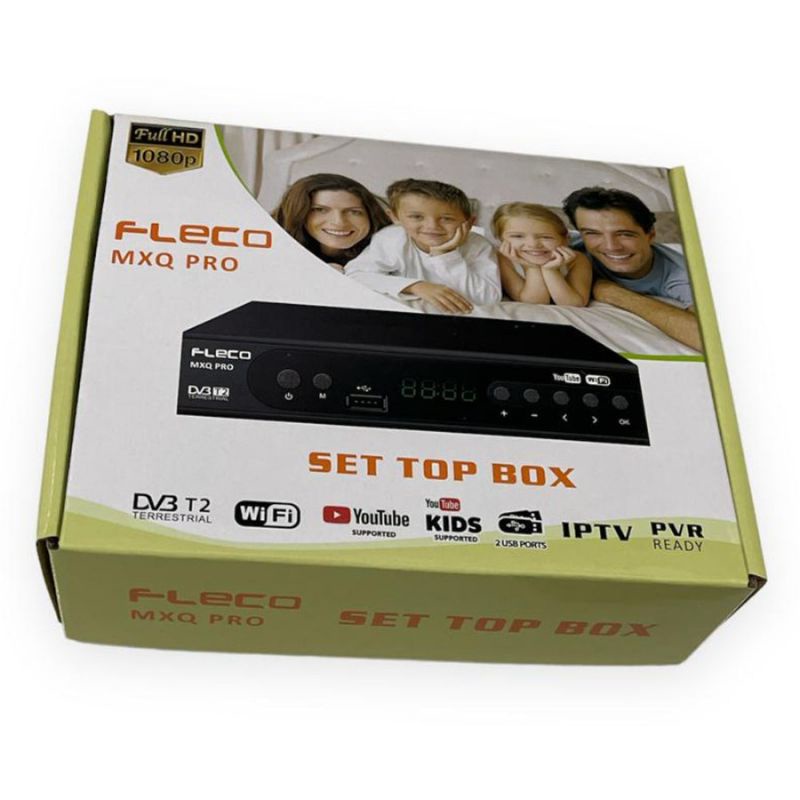 Set Top Box STB A Fleco Brand New DVB T2 Full HD Siaran TV Digital Receiver Harga Grosir