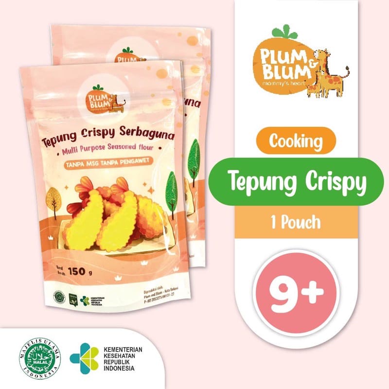 Plum &amp; Blum Tepung Crispy Bumbu Serbaguna Multi Purpose Seasoned Flour / Tanpa MSG Tanpa Pengawet