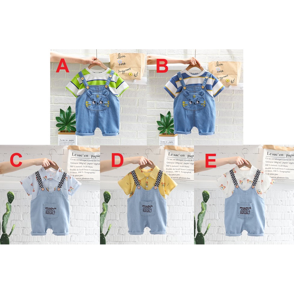 SETELAN OVERALL ANAK LAKI-LAKI /SET PAKAIAN ANAK LAKI-LAKI SKU0149