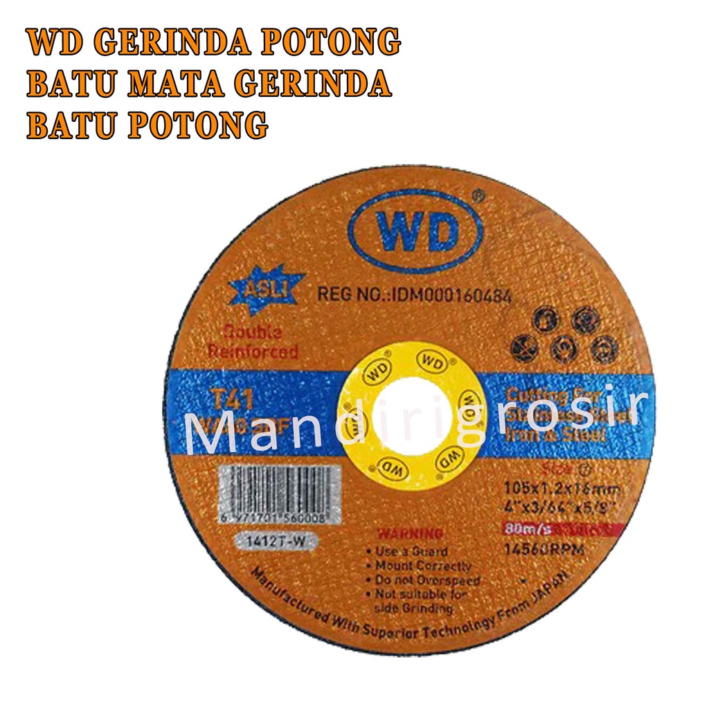 Batu Mata Gerinda* WD Gerinda Potong* Batu Potong* Gerinda