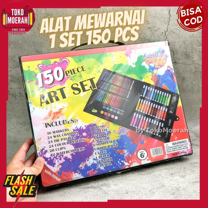 

Terlaris Crayon Set Murah 150 Pcs Krayon Lengkap Pensil Warna Cat Air Melukis