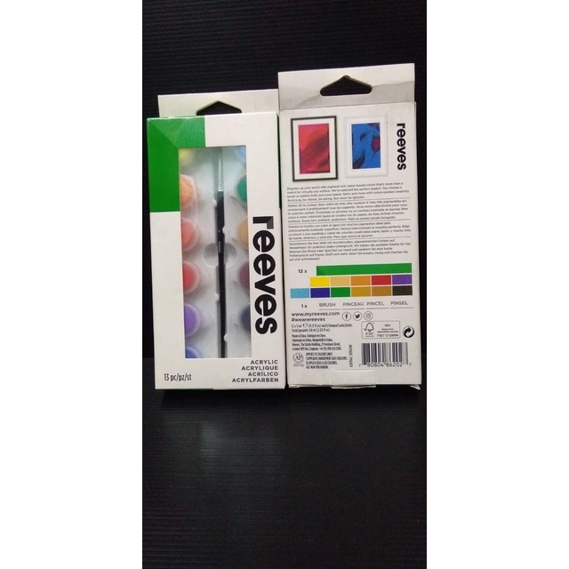 

Terlaris Reeves Acrylic / Cat Acrylic 12 Sets + Bonus Kuas