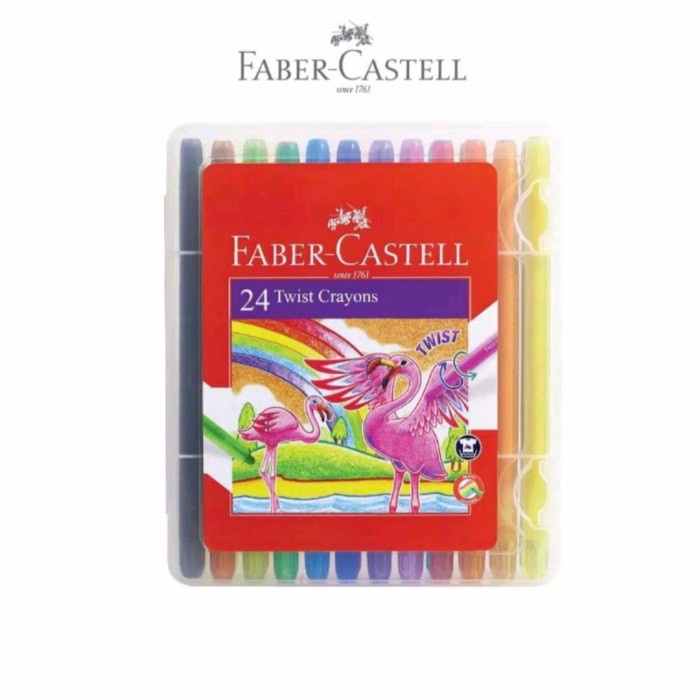 

Terlaris Faber Castell Twist Crayon Krayon Putar Warna Pastel Set 24