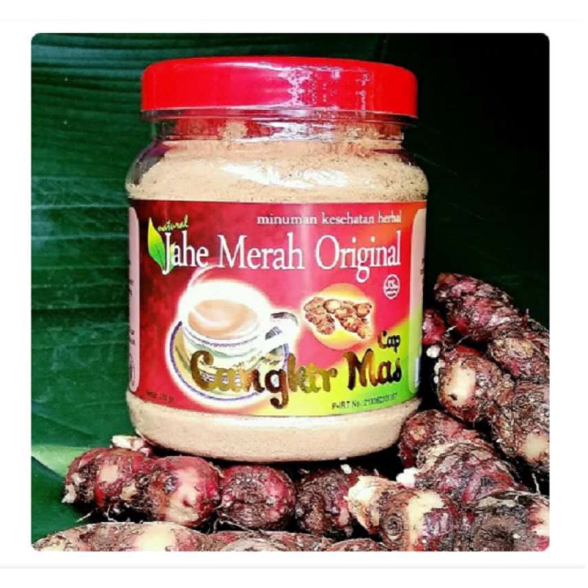 

Jahe Merah Cap Cangkir Mas Toples - Minuman Kesehatan Herbal - 330gr