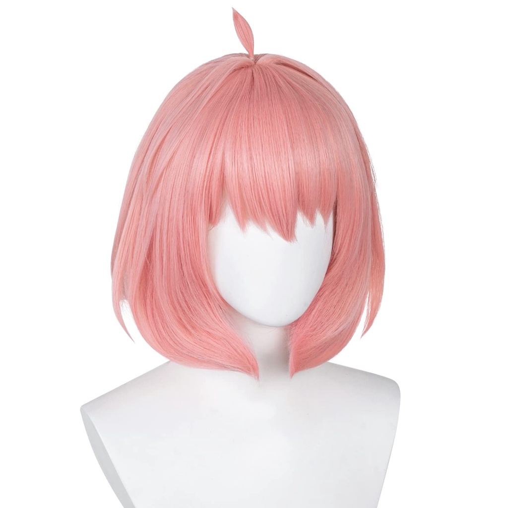 Wig Pink Bob Wig for Anya Forger Cosplay Spy Hunter Cosplay