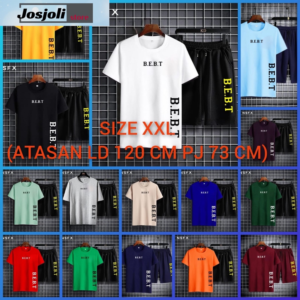 JOSJOLI_STORE/Stelan Bebt/Satu Stel Atasan dan Bawahan Pria Dewasa/L XL XXL