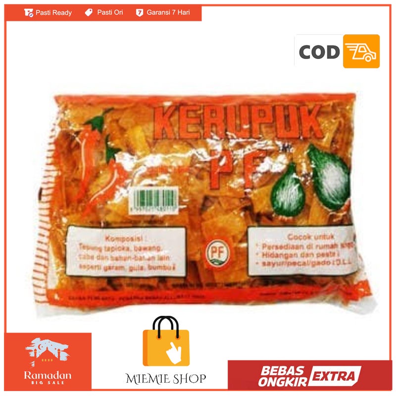 

Kerupuk PF Medan 500 gram Bawang Cabai