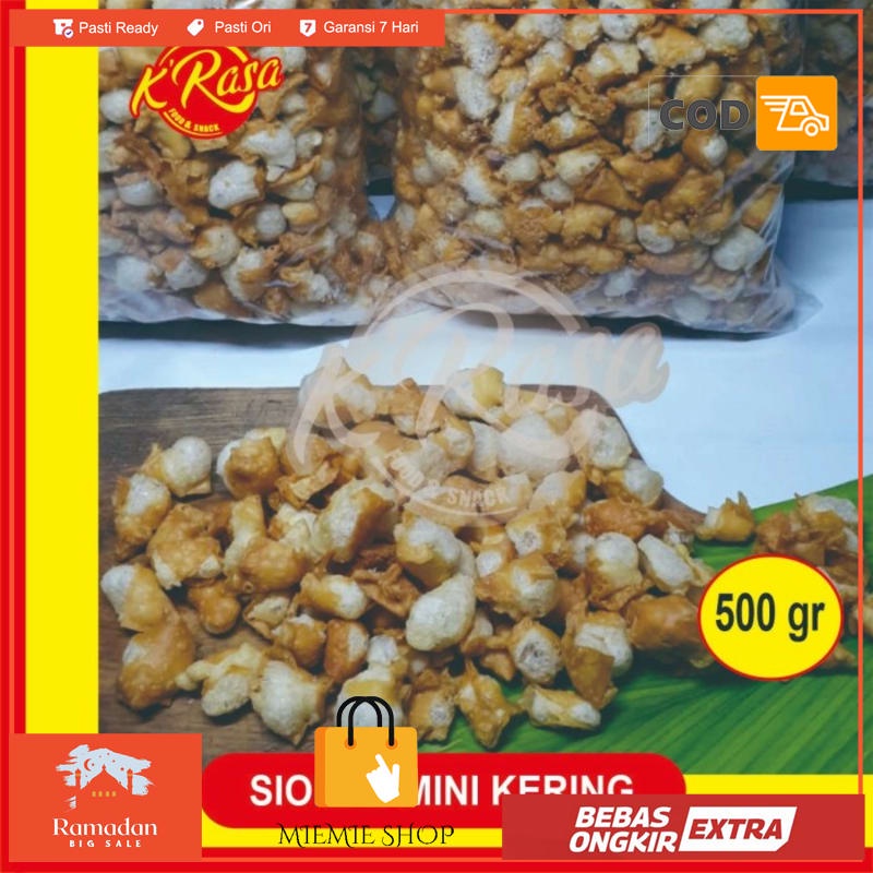 

siomay mini kering bandung 500 gr - pedas daunjeruk