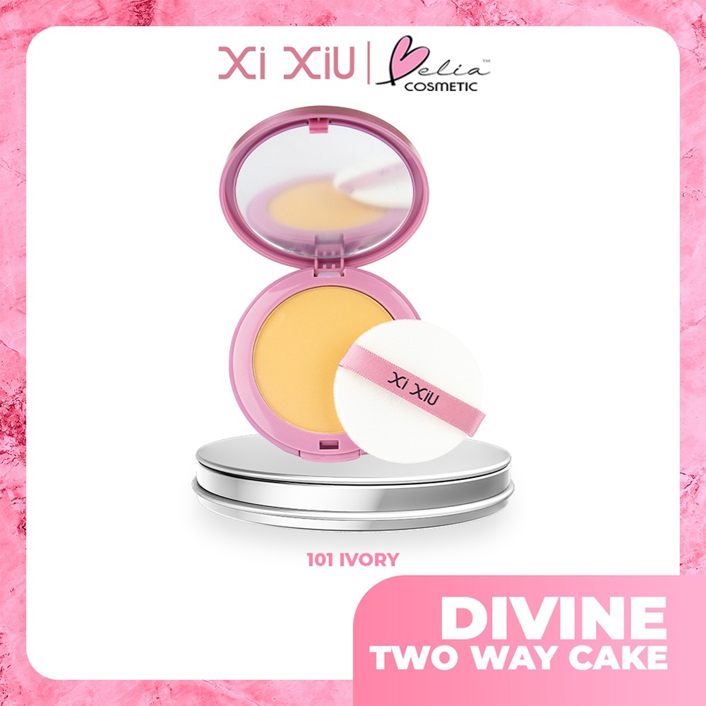 ❤ BELIA ❤ XI XIU Divine Two Way Cake | TWC BEdak Padat | Lightweight Formula | Medium Coverage | Matte Flawless 10g Xixiu