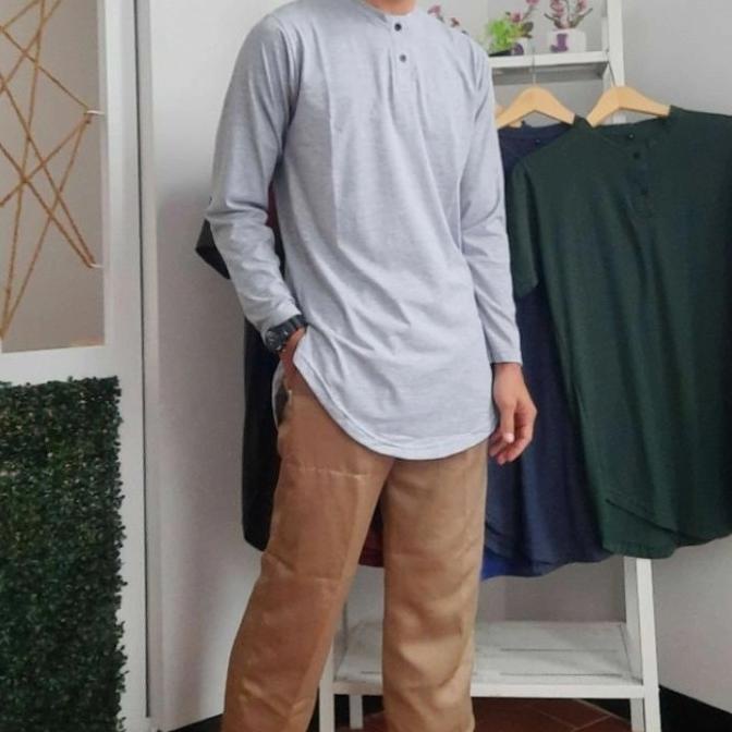 KAOS KURTA PRIA LENGAN PANJANG
