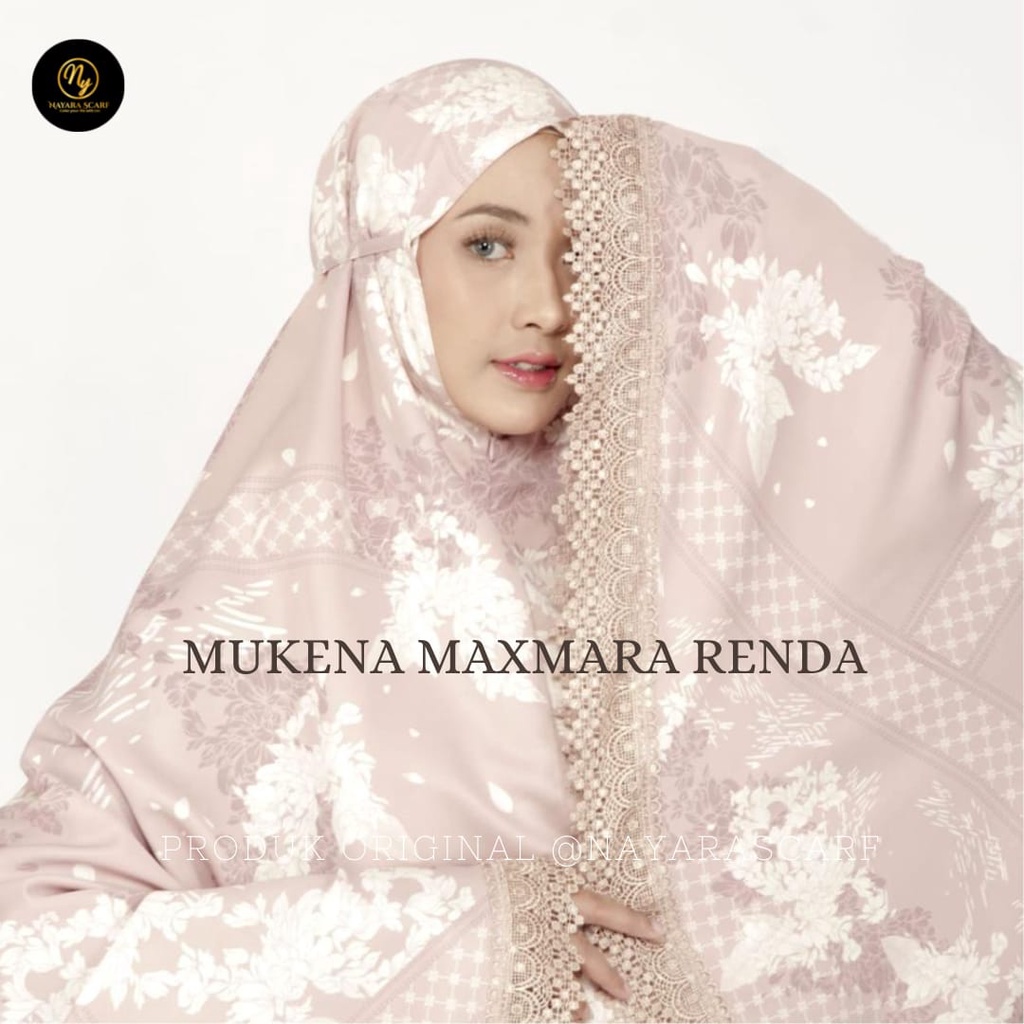 Mukena Maxmara Luxury 2in1 Printing Premiun Laser Cut &amp; Renda