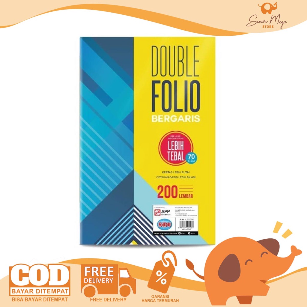 

SIDU Sinar Dunia Kertas Folio Bergaris 200sheets