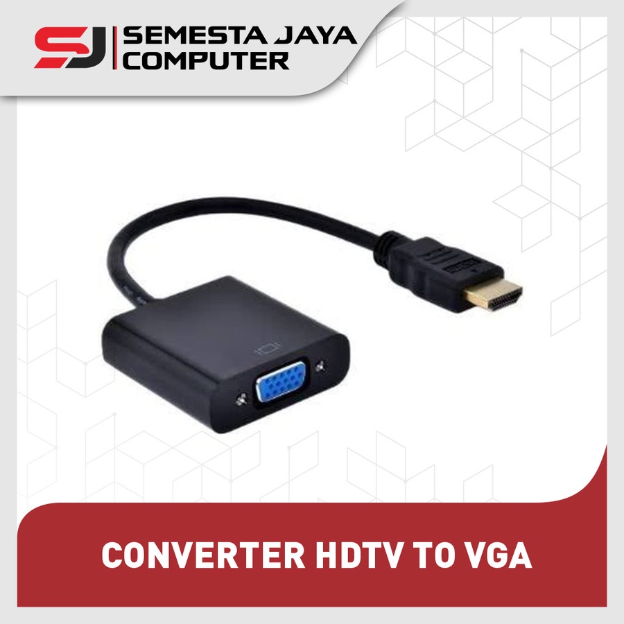 CONVERTER HDMI TO VGA / KABEL HDMI TO VGA / KONEKTOR HDMI TO VGA