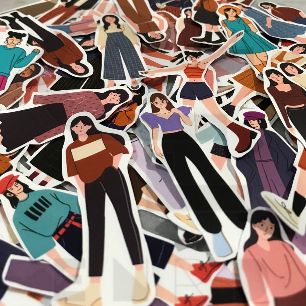 

50++Desain Stiker Karakter Aesthetic untuk Journaling/Scrapbook/Jurnal/Stiker Paper/Deco Stiker