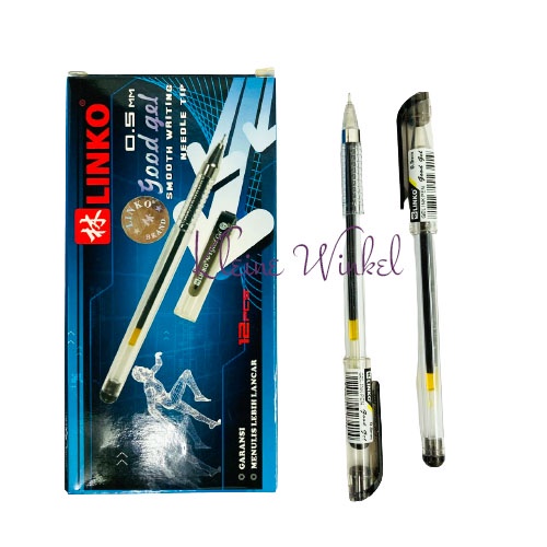 

Bolpoin Gel LINKO Hitam 12pcs