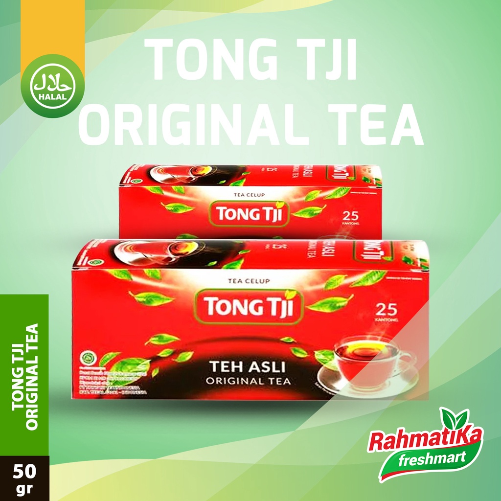 Tong Tji Original Tea / Teh Asli Red 50gr (25 x 2gr)