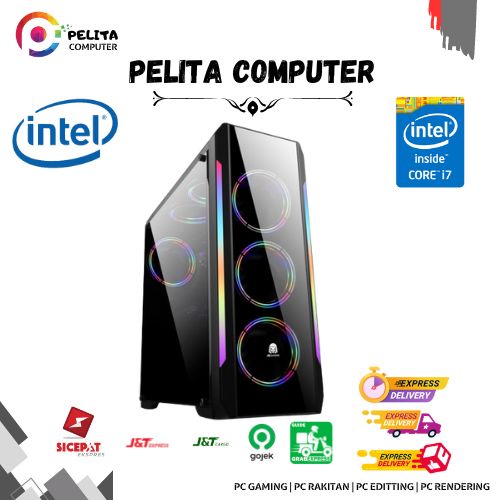 PC RAKITAN I7 13700F LGA 1700 GEN 13 I GAMING - DESIGN - KANTOR - 32GB, 1050Ti