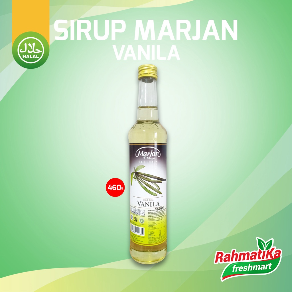 Sirup Marjan Vanila / Syrup Marjan Rasa Vanila 460 ml