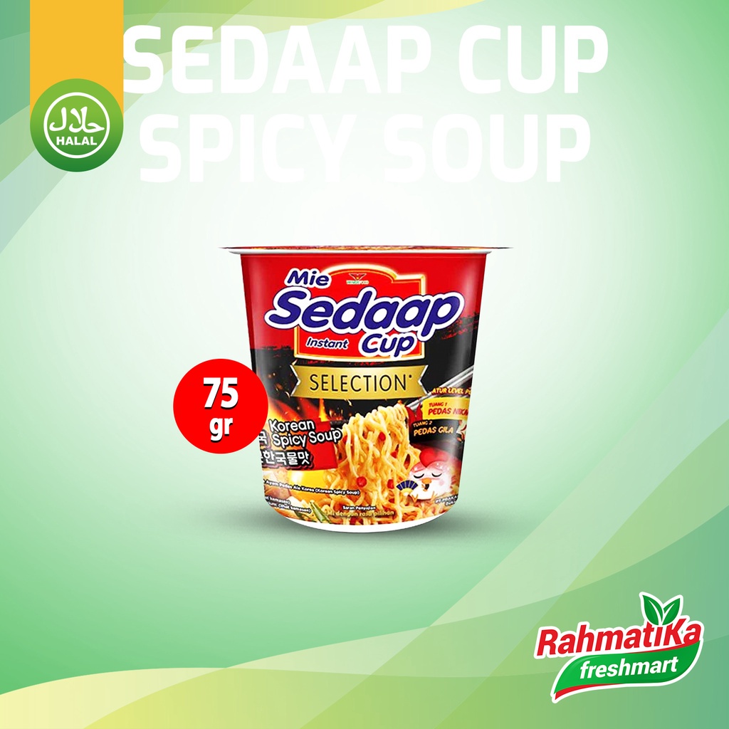 Mie Sedaap Cup Selection Korean Spicy Soup 75 gram