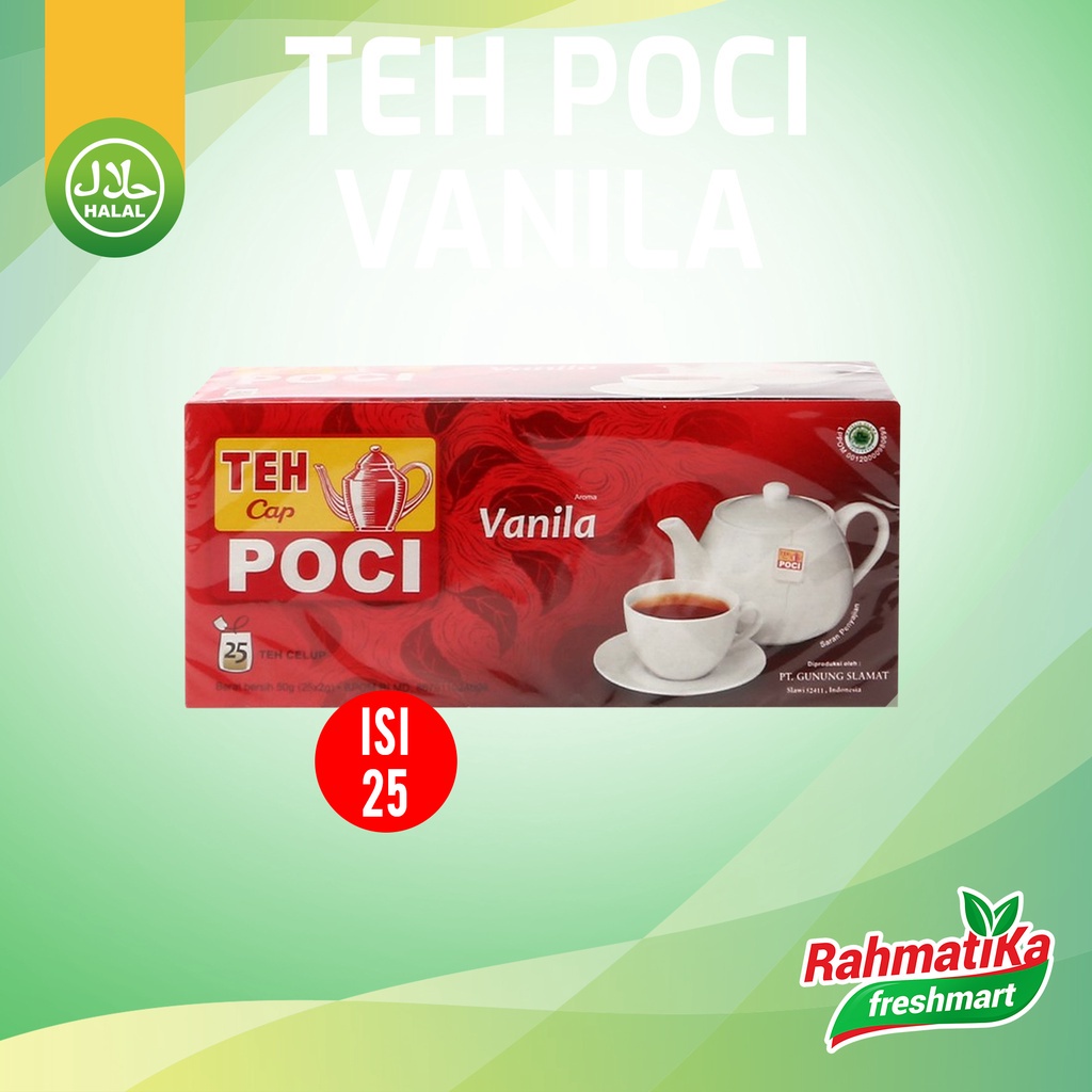 Teh Poci Vanila Isi 25 / 50 gram