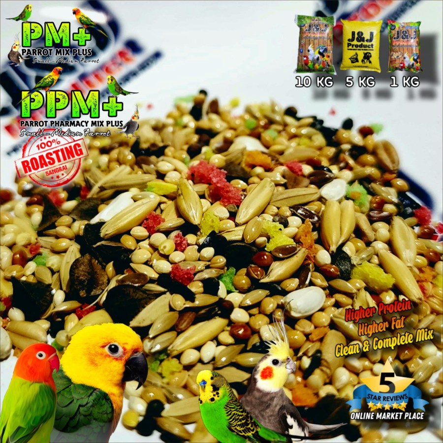 Pakan Ternak Lovebird Parrot Conure Falk J&J PPM+ 5kg Parrot Pharmacy PLUS
